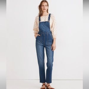 Madewell Stovepipe Overalls in Cosman Wash